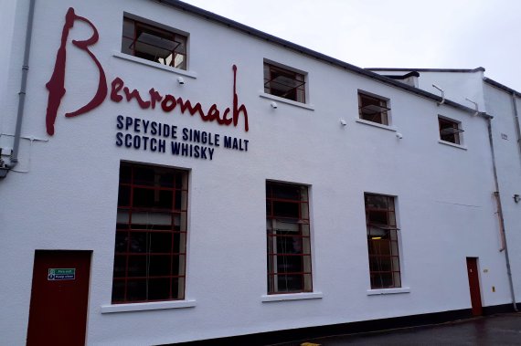 The Benromach Distillery, one of some 50 distilleries in the Speyside area.